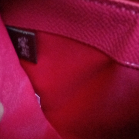 NEW - COACH 3pc Matching Large Red Metallic Tote, Wallet, and Wristlet Set - Picture 16 of 16